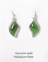Load image into Gallery viewer, Jade Earrings | Leaf Design
