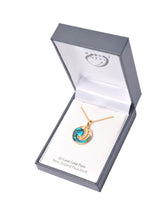 Load image into Gallery viewer, New Zealand Paua Shell Gold Place Necklace
