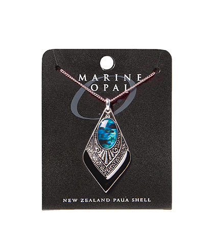 Marine Opal | Paua Shell Necklace Shield